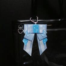 Millennium Style Wave Point Bow Bag Pendant-Star Chasing Girl And Boy Bag Decoration Pendant- Badge Bag Accessories - Original Versatile Badge Support Ita Bag Accessories Bow-Lolita Decorative Headpiece Edge Clip