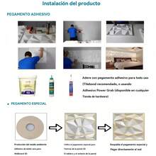 12 paneles decorativos 3D impermeables e ignífugos, adecuados para decoración, hogar, oficina, dormitorio, pasillo, 30 x 30 cm 1,08 m² - Blanco - Ver 11