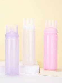 1 pieza Botella rociadora para champú, Botella de tinte para el cabello de 180ml, Herramientas de peluquería, Set de cuidado del cabello, Botella de champú para limpieza profunda del cabelludo, Herramientas para teñir el cabello, Cepillo para teñir con escala - Multicolor - Ver 1