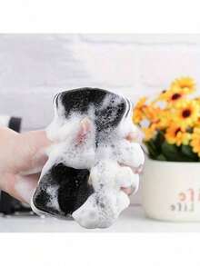 10 pezzi Spugne per lavare i piatti, spugne bicolore bianche e nere, spesse, per la pulizia in cucina, panni per piatti, protezione magica per tegami, forniture per cucina, bagno, casa