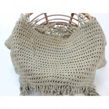 Soft Knitted Newborn Photography Tassel Backdrop Blanket, Vintage Boho Background Blanket, Newborn Photography Props Wraps Boy Girl Baby Posing Flokati Mat,Studio Shoot Accessories - Multicolor - View 14