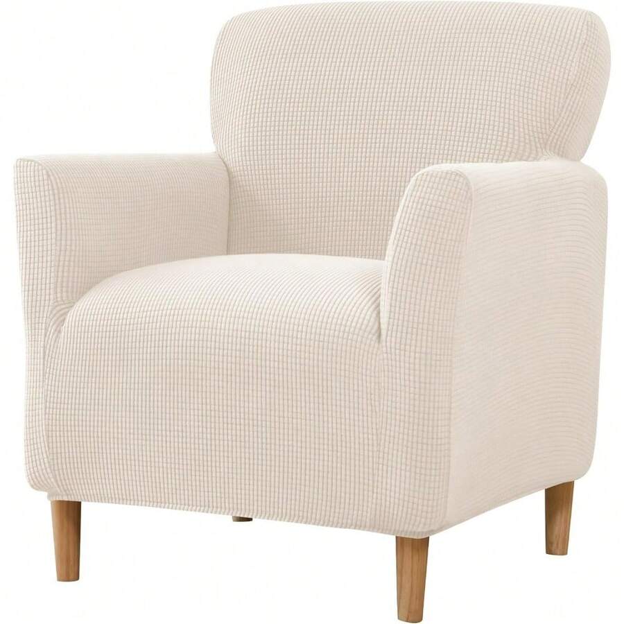 Local Delivery - Banquet Armchair Slipcover Printed Chair Covers With Arms Stretch Club Chair Slipcover Soft Armchair Sofa Covers Anti-Slip Furniture Protector For Dogs Pets Home Living Room Decor, 14 - 03 - 查看 1