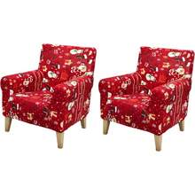 Local Delivery - Banquet Armchair Slipcover Printed Chair Covers With Arms Stretch Club Chair Slipcover Soft Armchair Sofa Covers Anti-Slip Furniture Protector For Dogs Pets Home Living Room Decor, 14 - 45 - 查看 7
