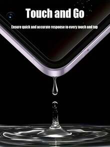 3Pcs Anti Spy Hydrogel Film Explosion-Proof, And Scratch Resistant Anti Peeping Mobile Screen Protector Film Compatible With Samsung Galaxy Z Filp 3/4/5/6/7 Privacy Film Soft Film Non Glass - Clear - View 6