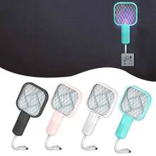 USB Mosquito Swatter Trap With UV Light, Insect Racket Portable Mosquito Killer Lamp For Home, Outdoor, Car, Camping, Travel, Hotel - Pest Repeller - Multicolor - View 2