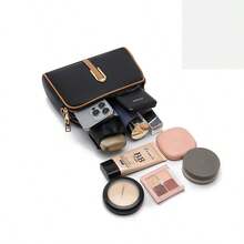 Bolsas de dama casuales de PU negra pequeño 2 capas - Negro - Ver 11