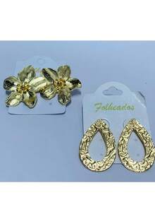 KITS OF 2 PAIRS OF PLATED EARRINGS - KIT 16 - View 2
