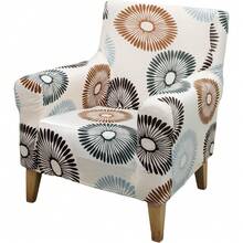 Local Delivery - Banquet Armchair Slipcover Printed Chair Covers With Arms Stretch Club Chair Slipcover Soft Armchair Sofa Covers Anti-Slip Furniture Protector For Dogs Pets Home Living Room Decor, 14 - 46 - 查看 1