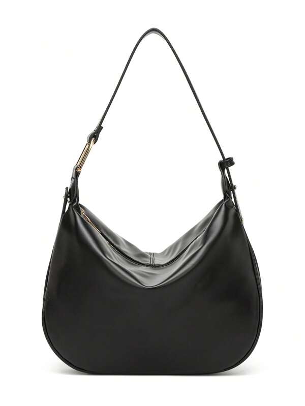 Women's Niche Design Underarm Bag, Dumpling Shaped Crossbody Bag, High-End Ladies Shoulder Bag With Crescent Shape