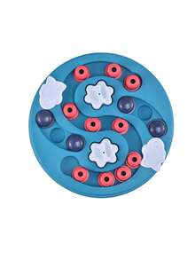 1pc Dog Puzzle Toys Slow Feeder, Interactive IQ-Enhancing Food Dispenser, Non-Slip Slow Eating Bowl, Cat And Dog Food Game, Durable And Easy To Clean, Anti-Choking Function, Slow Feed Treat Dispenser, Suitable For Small To Large Dog Breeds For Intelligence Training.