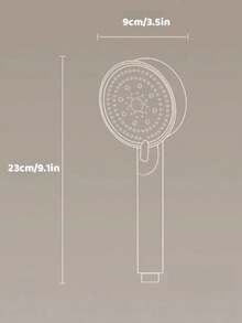 1/3 件高压花洒淋浴喷头带手持喷雾器组合，粘贴式淋浴喷头支架，淋浴喷头套装家居浴室装饰夏季浴室配件，适用于浴室、外出 - 花灑&軟管&支架 - 查看 6