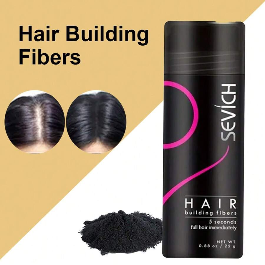sevich Thick Fiber Hair Thickening Powder For Thinning Hair – Instant Coverage For Bald Spots & Receding Hairlines – Natural-Looking Fibers For Men & Women – 25g Bottle (Light Brown) - 淺棕色 - 查看 1
