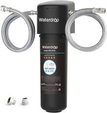 Sistema de Filtro de Agua Bajo Fregadero Waterdrop 10UA, Reduce PFAS, PFOA/PFOS, Plomo, Cloro, Mal Sabor y Olor, Filtro de Agua Bajo Encimera Conexión Directa al Grifo de Cocina, Certificado NSF/ANSI 42, 1 Año - Negro - Ver 7