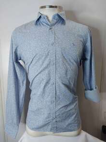 Men's Slim Fit Long Sleeve Dress Shirt With Classic Pineapple Print - 黑色 - 查看 2