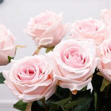 1PC/2PCS玫瑰，仿真多色玫瑰，用于婚礼装饰，派对装饰，人造玫瑰，手工花束，塑料花，情侣礼物，以及各种节日，婚礼装饰，节日派对桌面装饰，家居装饰，情侣表达，桌面花束