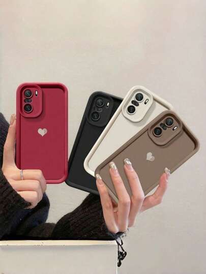 3pcs Luxury Solid Color Shockproof Phone Case With Camera Protection, Compatible With Samsung Galaxy S24, S23, S22, S21 Ultra | Redmi | OPPO | Matte Protection Waterproof Anti-Fall Scratch Resistant