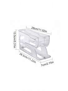 1pc Slide-Out Egg Holder,Anti-Fall,Refrigerator Egg Organizer,Transparent Egg Storage Holder,Special Egg Container For Refrigerator Door, Egg Holder, Kitchen Organizer,Space-Saving Refrigerator Side Door Storage Rack For Kitchen Organization,Egg Storage Box