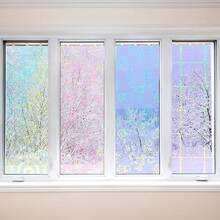 36 Sheets A4 Holographic Paper Sticker Transparent Waterproof Self Adhesive Film 11.X 8.3 Inches (Gem,, Colorful,) - 線條,格子,煙火,齒輪,花,五角星 - 查看 6