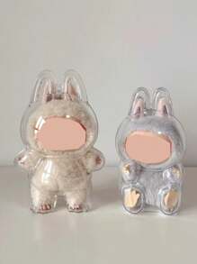 1 pièce/3 pièces Étui de protection transparent pour première génération debout et deuxième génération assis, protection anti-poussière en pendentif à accrocher aux sacs, porte-clés (pas de poupée), école
