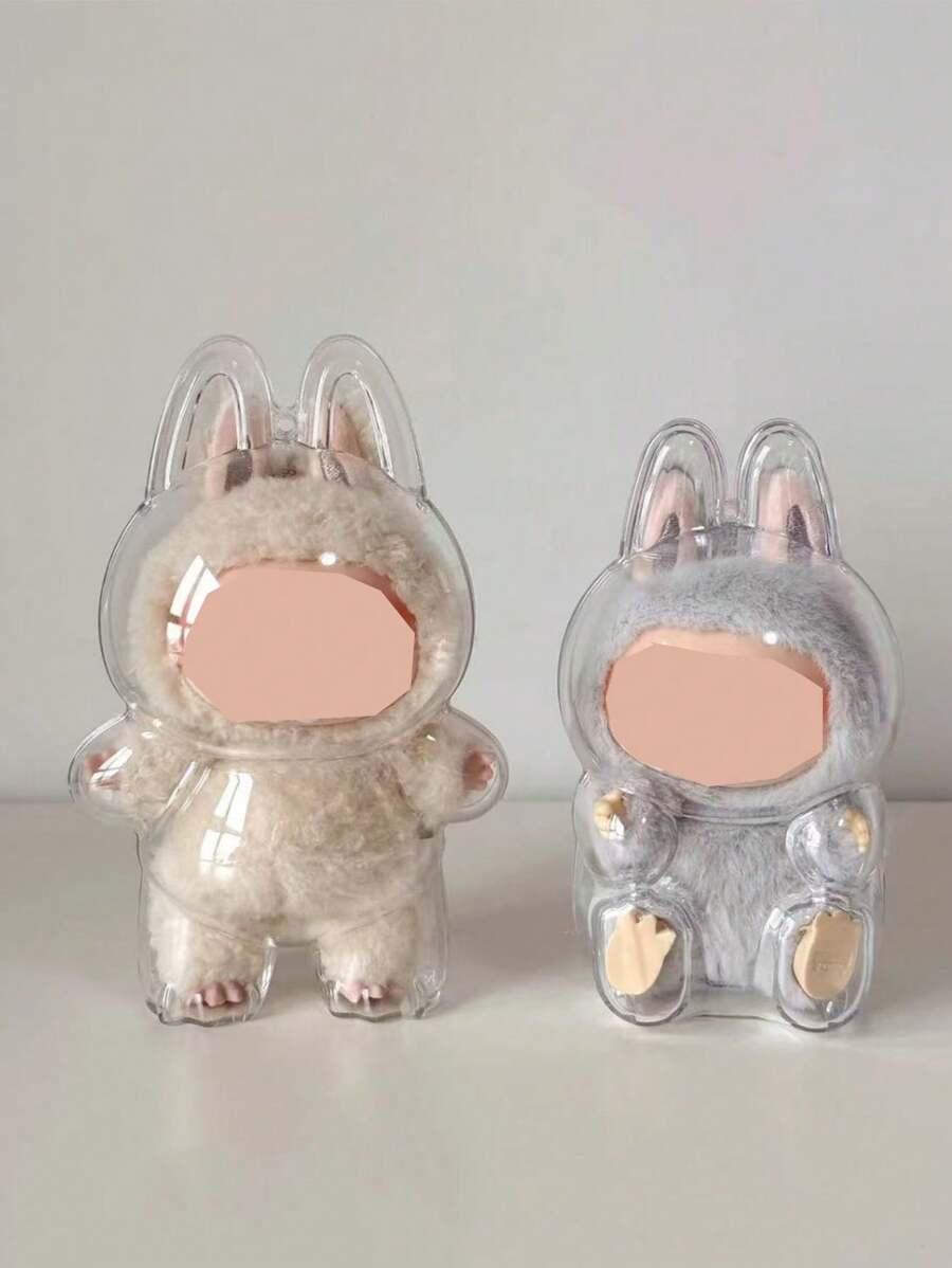 1 pièce/3 pièces Étui de protection transparent pour première génération debout et deuxième génération assis, protection anti-poussière en pendentif à accrocher aux sacs, porte-clés (pas de poupée), école