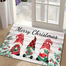 1 buc Covor Decorativ de Alergător de Toamnă cu Camion Retro de Crăciun, Covor de Alergător Antiderapant cu Pitici de Crăciun, Covor de Bucătărie Lavabil cu Fermieri, Folosit pentru Coridoare, Spălătorii, Pasaje de Verandă, Preșuri de Toamnă.