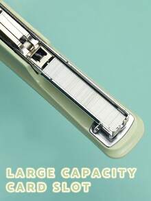 1pc Solid Color Office Stapler, Lightweight & Effortless Stapler, Multi-Function Binding Machine, Durable Stapler For Students,Back To School,School Supplies - Multicolor - View 7