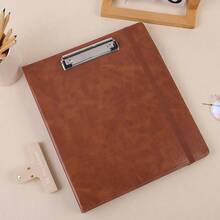 Neww  3 Ring Binder  Clipboard,1 Inch Binder, 13.2" * 10.2" PU Clipboard Binder  Notepad & 5 Dividers  5 Pockets, Labels, Clipboard Folder Great For School Office(Fit Letter Sized Paper) - Brown Letter Size - 1 Inch - View 8