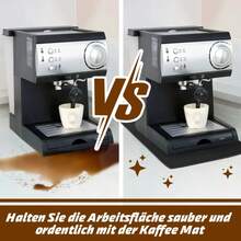 Tapete absorbente para máquina de café, tapete de silicona suave para barra de cocina, tapetes de drenaje para tazas y platos, tapete anti-escaldaduras, posavasos impermeables antideslizantes - Gris - Ver 4