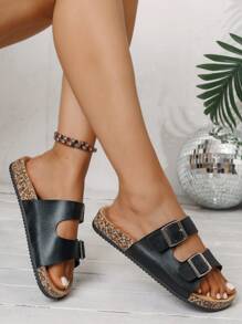 2025 Classic Birkenstocks Unisex Sandals, Classic, Versatile, Fashionable, With Metal Buckle, Wide Fit, Adjustable For Slim And Wide Feet