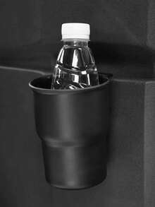 车载多功能杯架汽车空调出风口杯架车用垃圾桶收纳盒可存放饮料小物品汽车收纳配件 - 彩色 - 查看 1