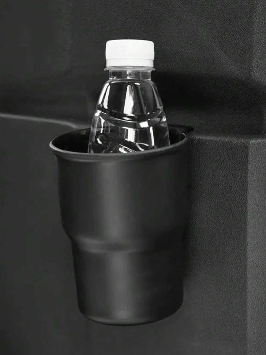 车载多功能杯架汽车空调出风口杯架车用垃圾桶收纳盒可存放饮料小物品汽车收纳配件 - 彩色 - 查看 1