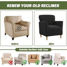 Local Delivery - Banquet Armchair Slipcover Printed Chair Covers With Arms Stretch Club Chair Slipcover Soft Armchair Sofa Covers Anti-Slip Furniture Protector For Dogs Pets Home Living Room Decor, 14 - 07 - 查看 4