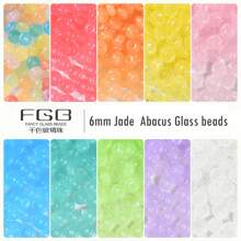50 peças de 6mm Contas em Forma de Roda de Vidro, Contas Lentilhares, Pingentes de Jade em Formato de Disco, Contas de Pedra Ábaco em Disco, Contas Soltas Planas Redondas de Jade Vibrantes para Pulseira, Colar, Brinco, Pingentes de Celular, Suprimentos para Criação de Joias
