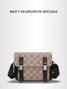 1 pezzo Borsa a tracolla da uomo in tinta unita, adatta per l'uso quotidiano, per scuola, giovani, scuola superiore, università, pratica e alla moda, borsa da scuola per la scuola materna, borsetta, regalo per autunno e Natale, Wall Wallet da viaggio, Borsa per signora in stile vintage, shopper, a spalla, elementi essenziali per gli uomini