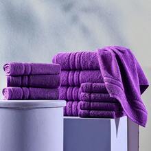 Lilac Purple Bath Towels 4 Pack Soft And Absorbent, Premium Quality Perfect For Daily Use 100% Cotton Towel 600 GSM - Lilac Purple - View 7