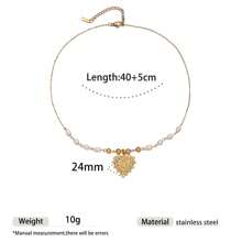 1pc Fashion Simple Elegant Stainless Steel Rhinestone Striped Evil Eye Pendant Necklace, Suitable For Holiday And Daily Wear