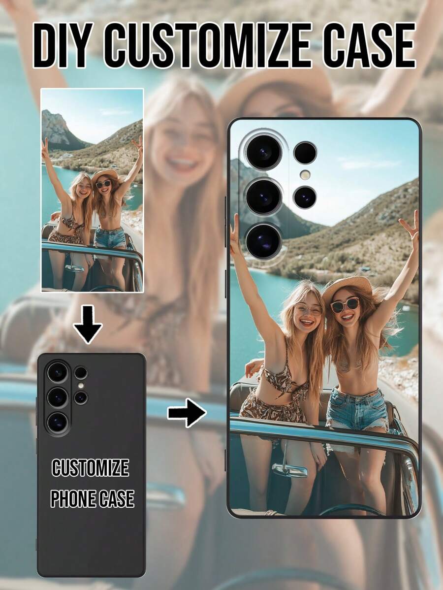 1pc Personalized Anti-Drop High-Definition Glass Phone Case, Compatible With Samsung S24/S24Plus/S24FE/S24Ultra, S25/S25Plus/S25Ultra/S25Edge And Other Android Phone Models