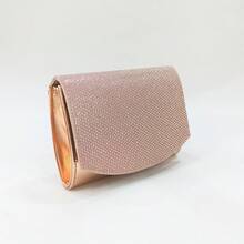 Clutche Juvenil Metalizada com Strass e Alça Removível – Tia Lolla infantil