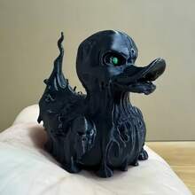 1 件 3D 打印恐怖鬼鸭雕像装饰 - 耐用塑料哥特式风格装饰，适合万圣节、圣诞节、情人节 - 桌面/汽车装饰、派对装饰、哥特式设计、精致细节、坚固展示、恐怖收藏品，恐怖迷必备。 - 彩色 - 查看 1