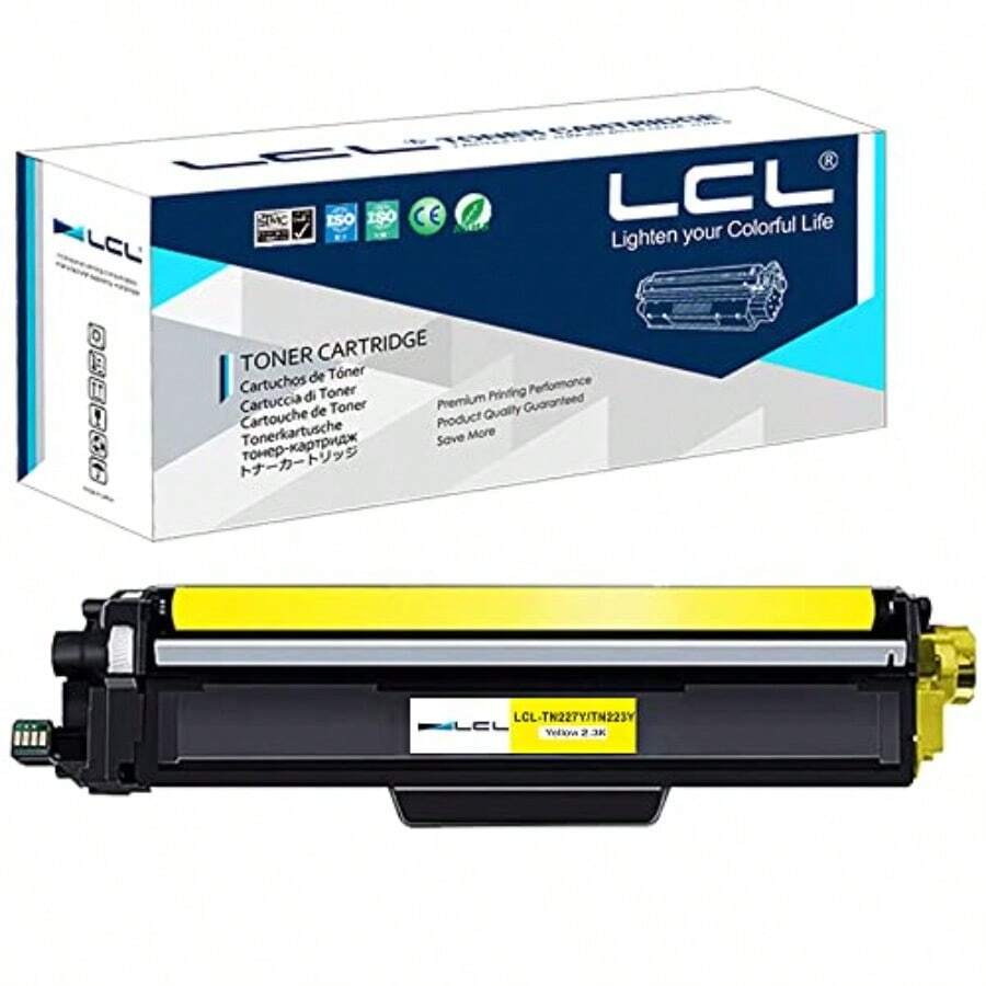 GEOXSLCL Compatible Toner Cartridge Replacement For Brother TN227 TN223 TN227 TN223 TN227Y TN223Y TN227Y 2300 Pages HLL3210CW HLL3230CDW HLL3270CDW HLL3290CDW MFCL3710CW MFCL3750CDW 1Yellow Sh2a2g2a - Yellow - View 1