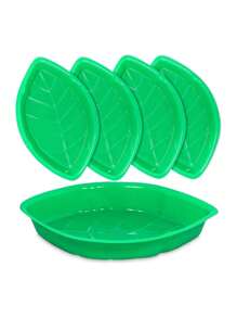 4/6/8 Stück Palmblatt Hawaii Stil wiederverwendbare Snack Schalen, Kekse, Chips, Süßigkeiten für Dschungel Insel Themen Party Dekorationen Platten
