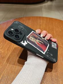 1 个可定制照片手机壳，带蝴蝶线图案设计，哑光黑色硅胶镜头保护手机壳，兼容 16 Pro Max/16 Pro/15 Pro Max/14 Pro Max/13 Pro Max、S22 Ultra/S23 Ultra/S24 Ultra、OPPO A53/A14/A15、Redmi A52s/P30/P30 Pro、Honor X6/X7b/X8b，可发送生活、情侣、家人、朋友等个人照片，适合日常使用和礼物