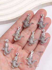 8pcs Cute Animal Shaped Zinc Alloy Pendants, DIY Jewelry Making For Necklace, Bracelet, Gift