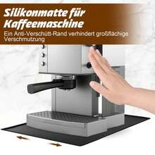 Tapete absorbente para máquina de café, tapete de silicona suave para barra de cocina, tapetes de drenaje para tazas y platos, tapete anti-escaldaduras, posavasos impermeables antideslizantes - Gris - Ver 7