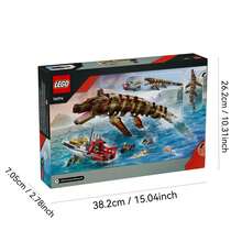 LEGO Brick-Built Mosasaurus Boat Mission Toy Dinosaur Set 76974, Fun Action Figure For Kids And Adventure Fans, Sea Dinosaur Building Playset, Gift For Boys And Girls - 76974 - View 6
