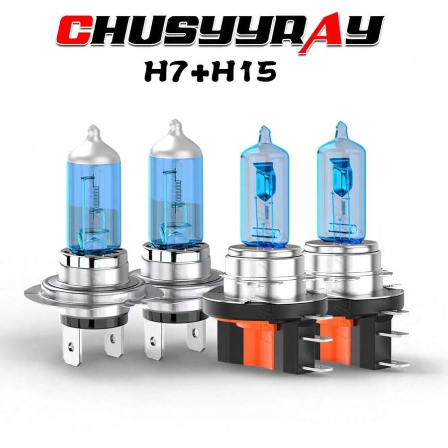 CHUSYYRAY For VW Golf Mk7 Headlight Hid Xenon White 100w Fog Side Light Bulbs 2013-2018 - H15+H7 - View 1