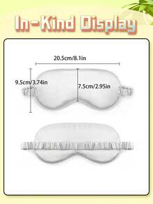 Sleeping Eye Mask, Soft And Comfortable Fabric, Blackout Eye Mask For Travelling, Napping, Night Time Use, Sleeping Eye Mask & Eyeshade (With Elasticated Strap/Headband), Soft Eye Mask For Night Time Sleeping, Travelling, Napping - Multicolor - View 8