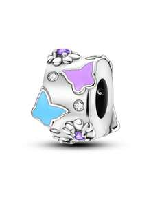 镀银吊坠猫萤火虫兔子蝴蝶动物系列吊坠饰品吊坠球适用于手链DIY女士饰品 - 多 - 查看 21