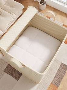 1pc Packing Clothes Moving Bag, Large Capacity Clothing Storage Organizer Box, Moisture Proof Quilt Blanket Saver