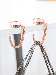 Gancho Dobrável para Pendurar Bolsas, Cabide Portátil para Chaves, Suporte de Mesa, Acessório de Viagem e Armazenamento para Uso Externo